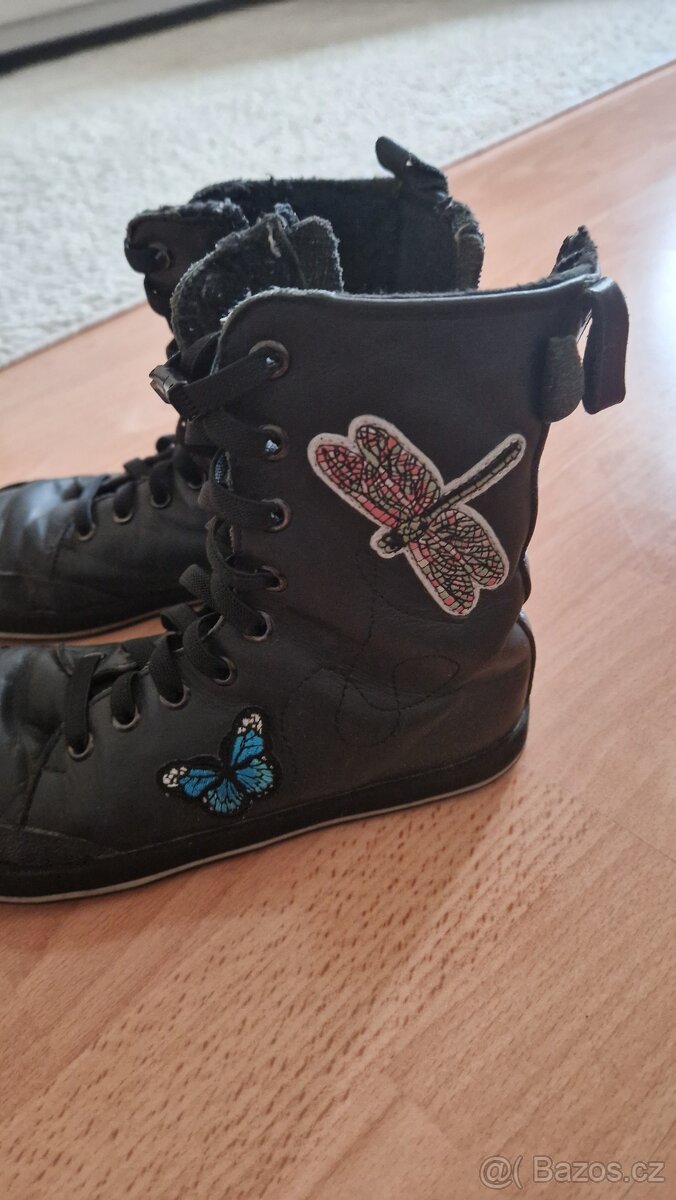 Barefoot zimní boty (šité na míru). Zn. Kaku, rozměr 22,8 x - 3