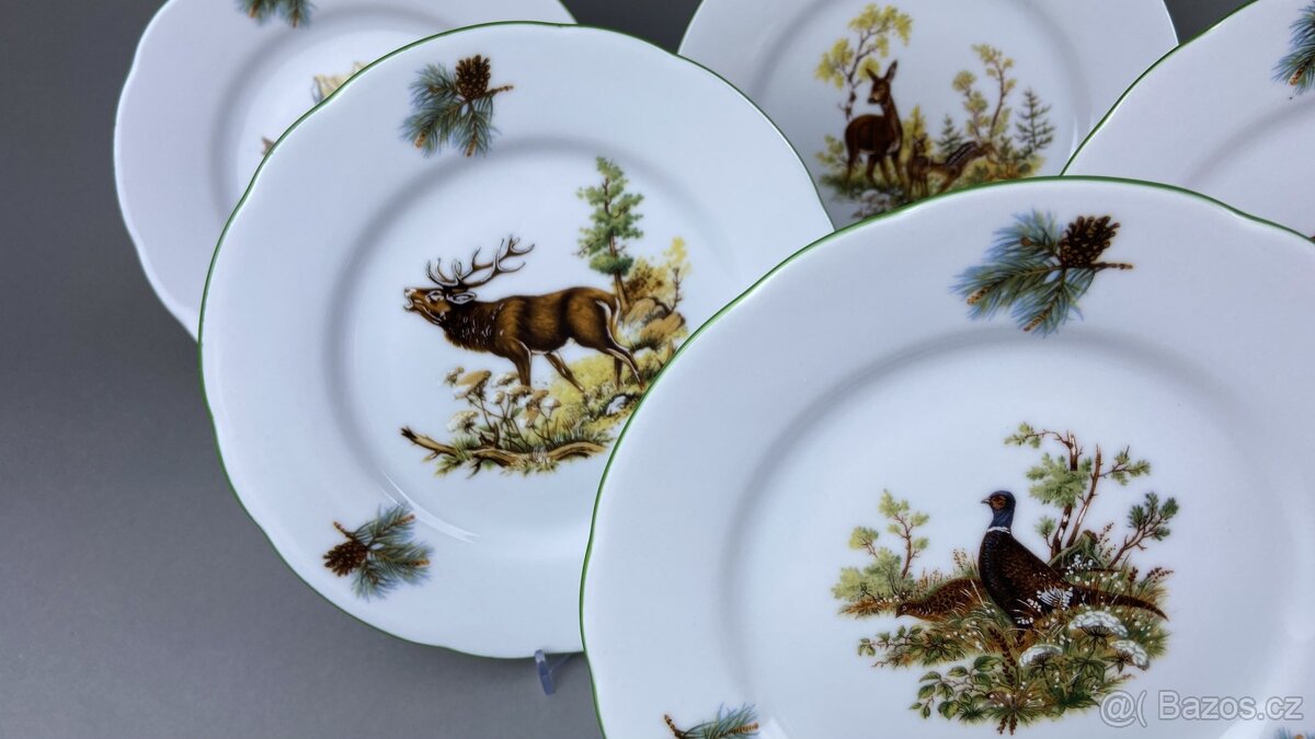 Porcelánová Talířová souprava, Myslivecká 18d. NOVÁ - 3