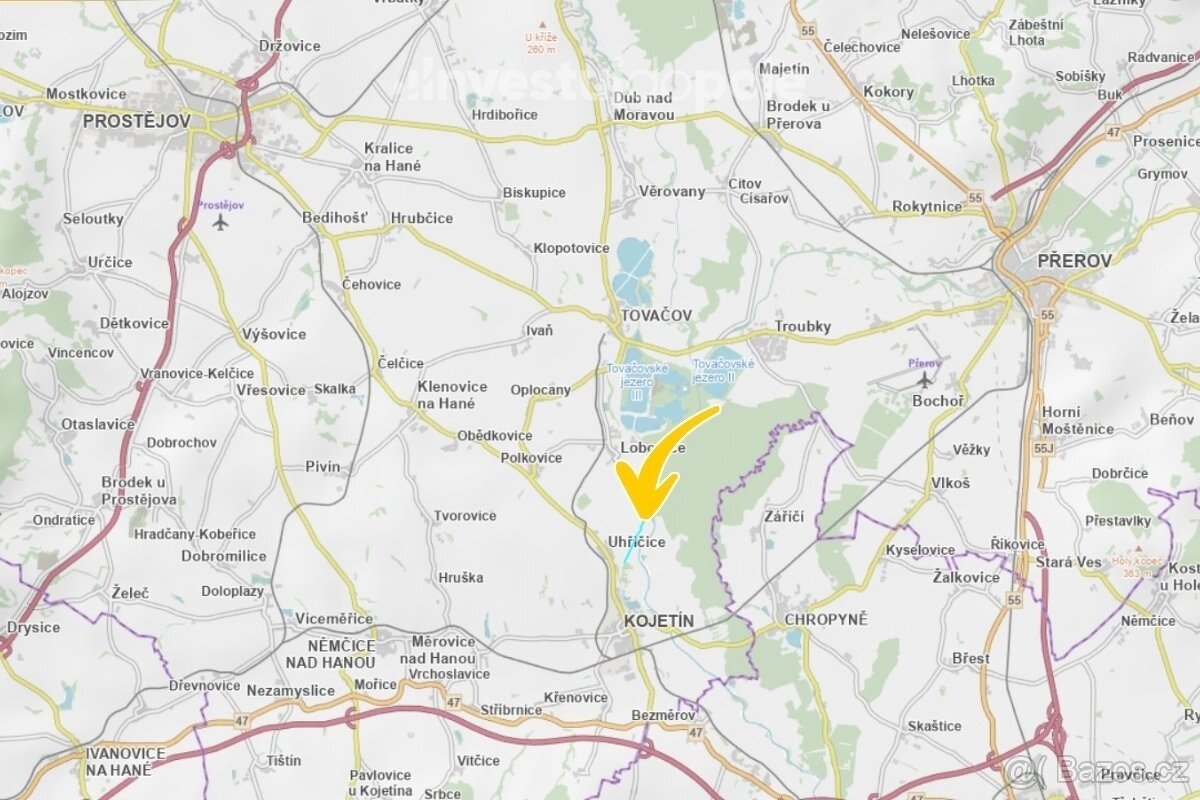 Prodej specifického pozemku 36 664 m², Uhřičice - 3