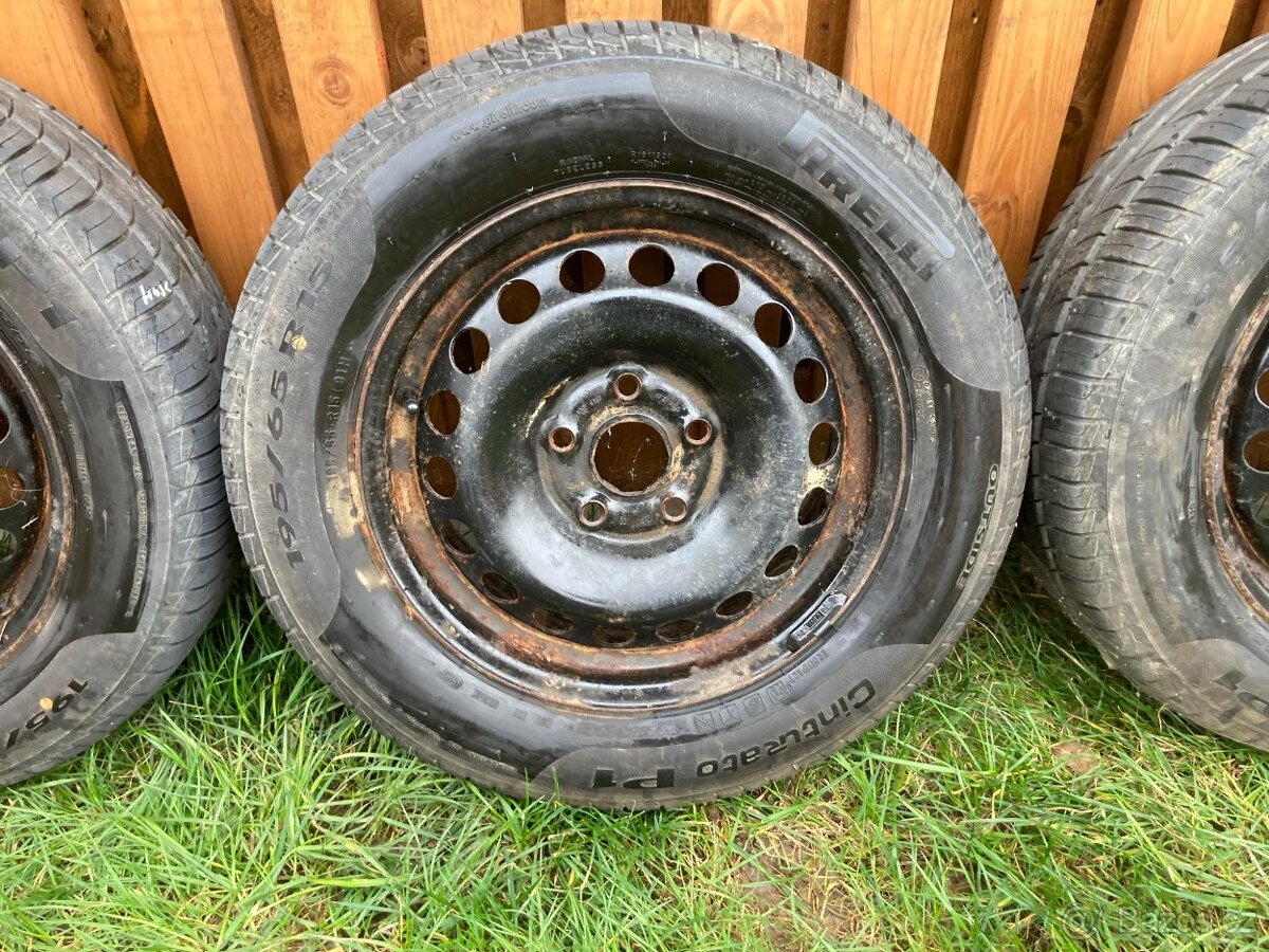 Pneu + disk 5x112 Pirelli Cinturato P1 195/65 R15 - 3