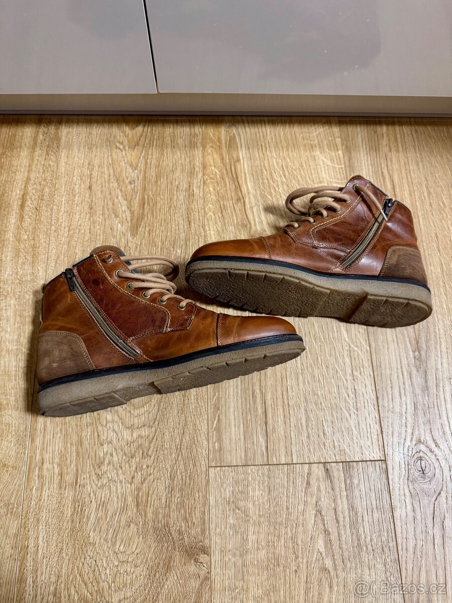Zimní panské kožené boty vel.42 - 3