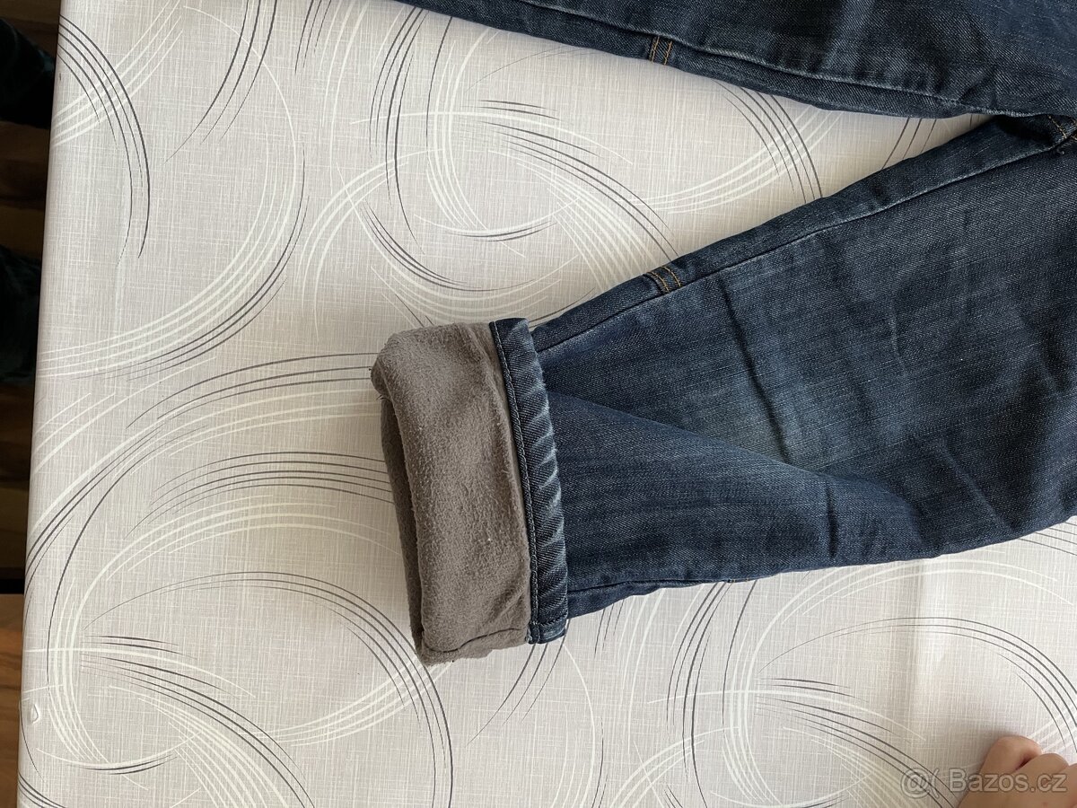 Chlapecké zateplené džíny - vel. 116 - 3