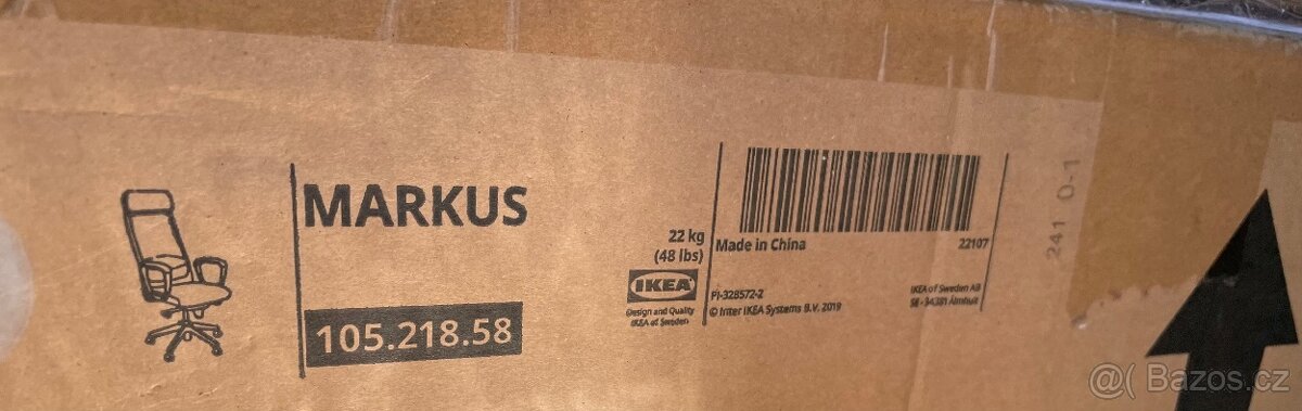 Kancelářská židle IKEA Markus - světle šedá - 3