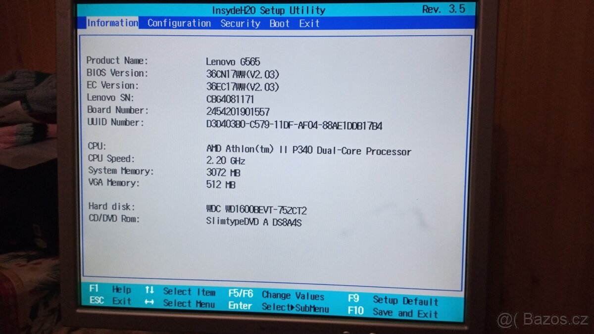 Lenovo G565 - 3