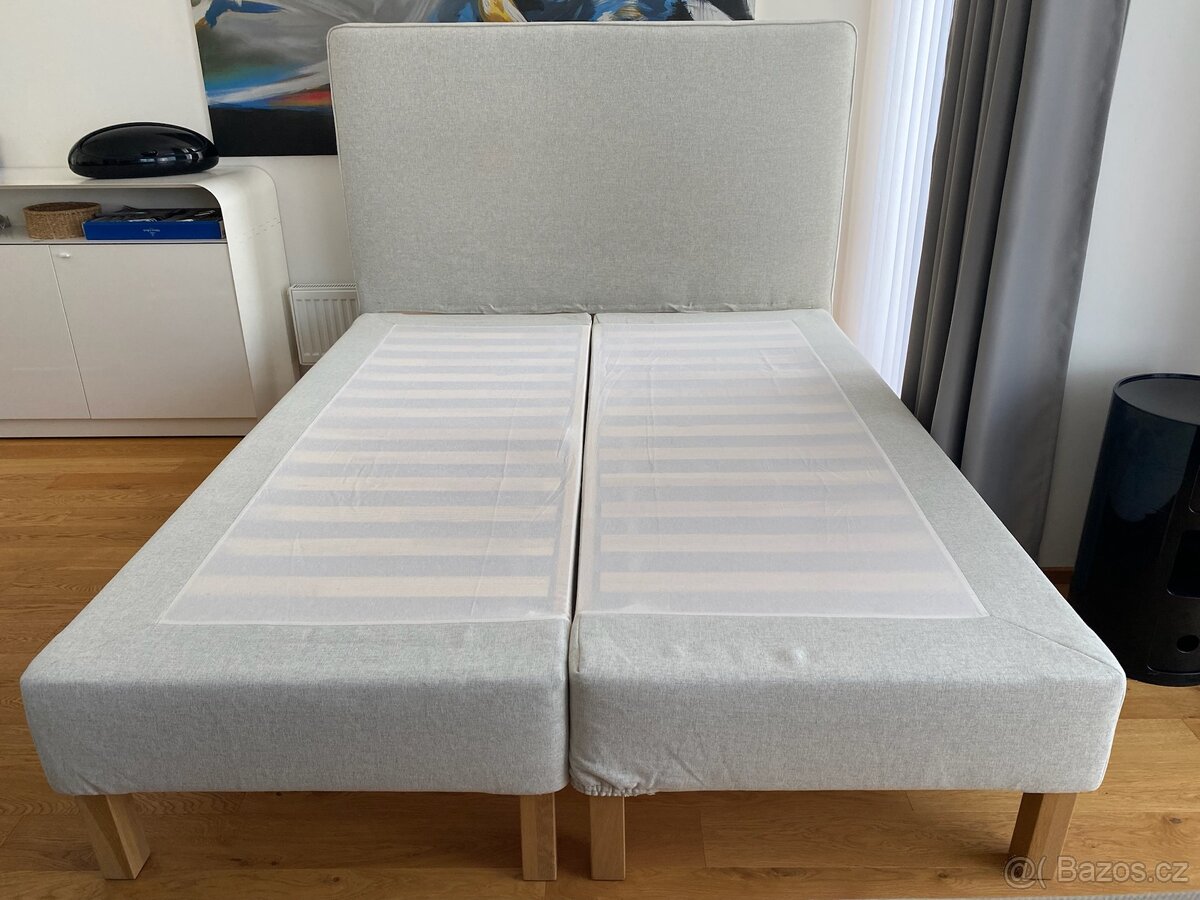 BOXSPRING postel IKEA – 160 × 200 – TOP STAV - 3