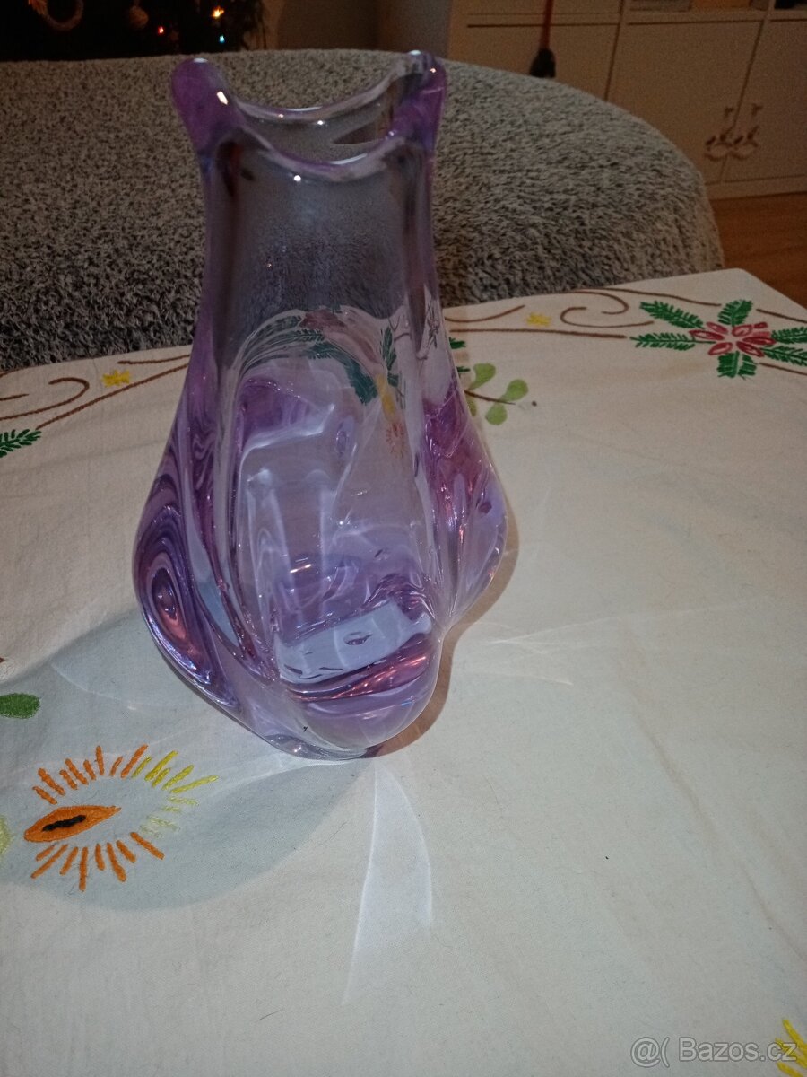 VÁZA HUTNÍ SKLO - 3