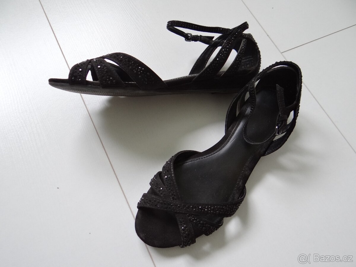 Dámské černé páskové sandály Aldo (vel. 40) - 3