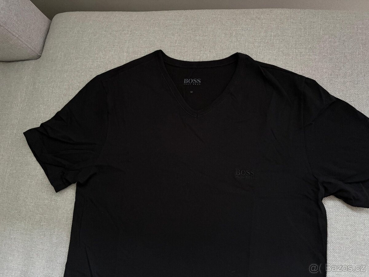 3-pack černé tričko HUGO BOSS - vel. M - 3