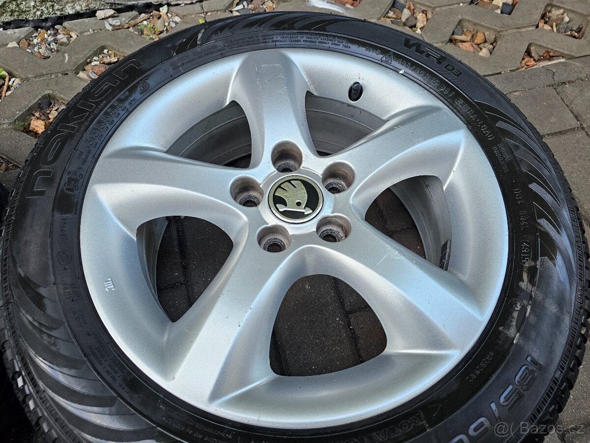 ALU kola zimní Škoda 5x100 Fabia II Roomster R15 - 3