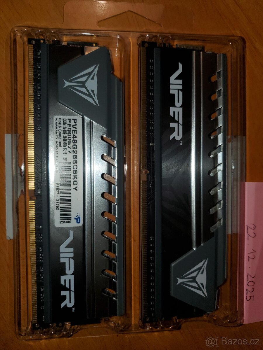 Patriot Viper 2x4GB 2666MHz DDR4 - 3