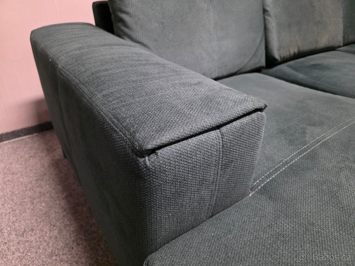 Zelená rohová sedačka GABRIELA - 3