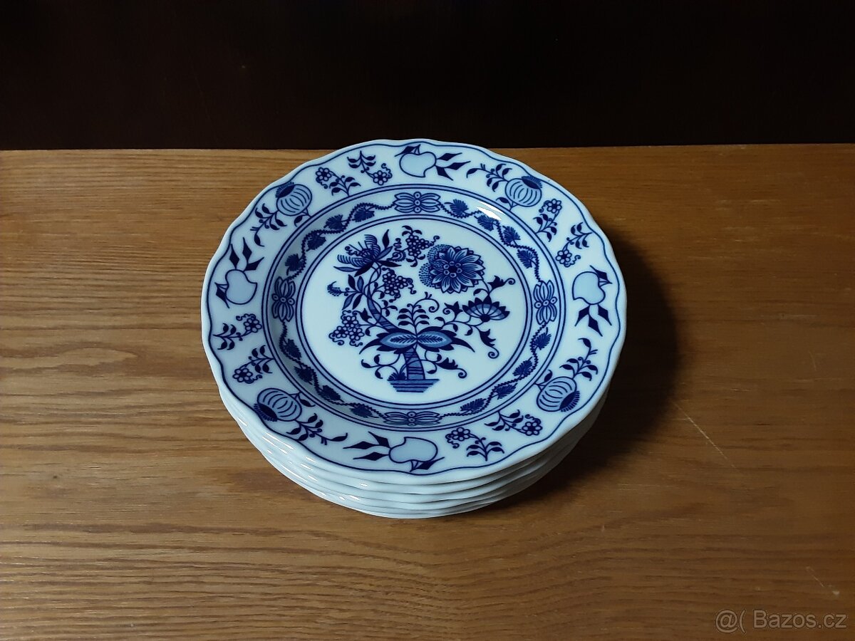 6 dezertních cibulákových talířků - 3