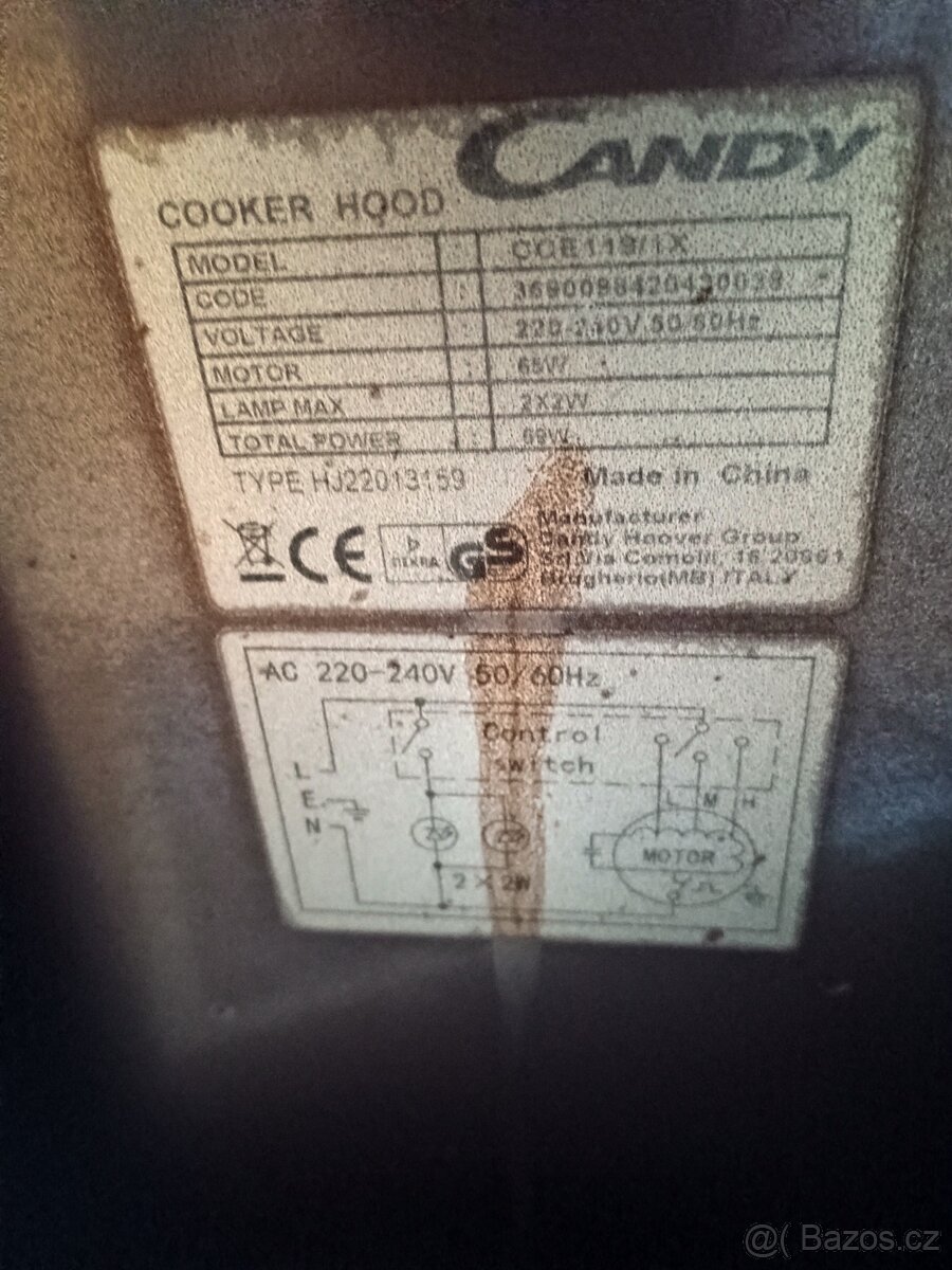 Velká digestoř candy - 3