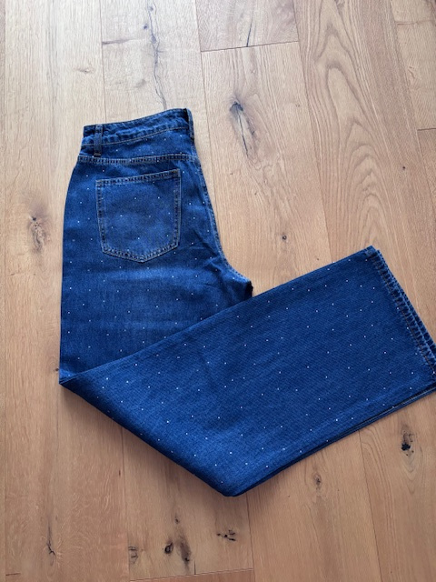 Džíny Cali s flitry - NOVÉ, vel. 30/32 - 3