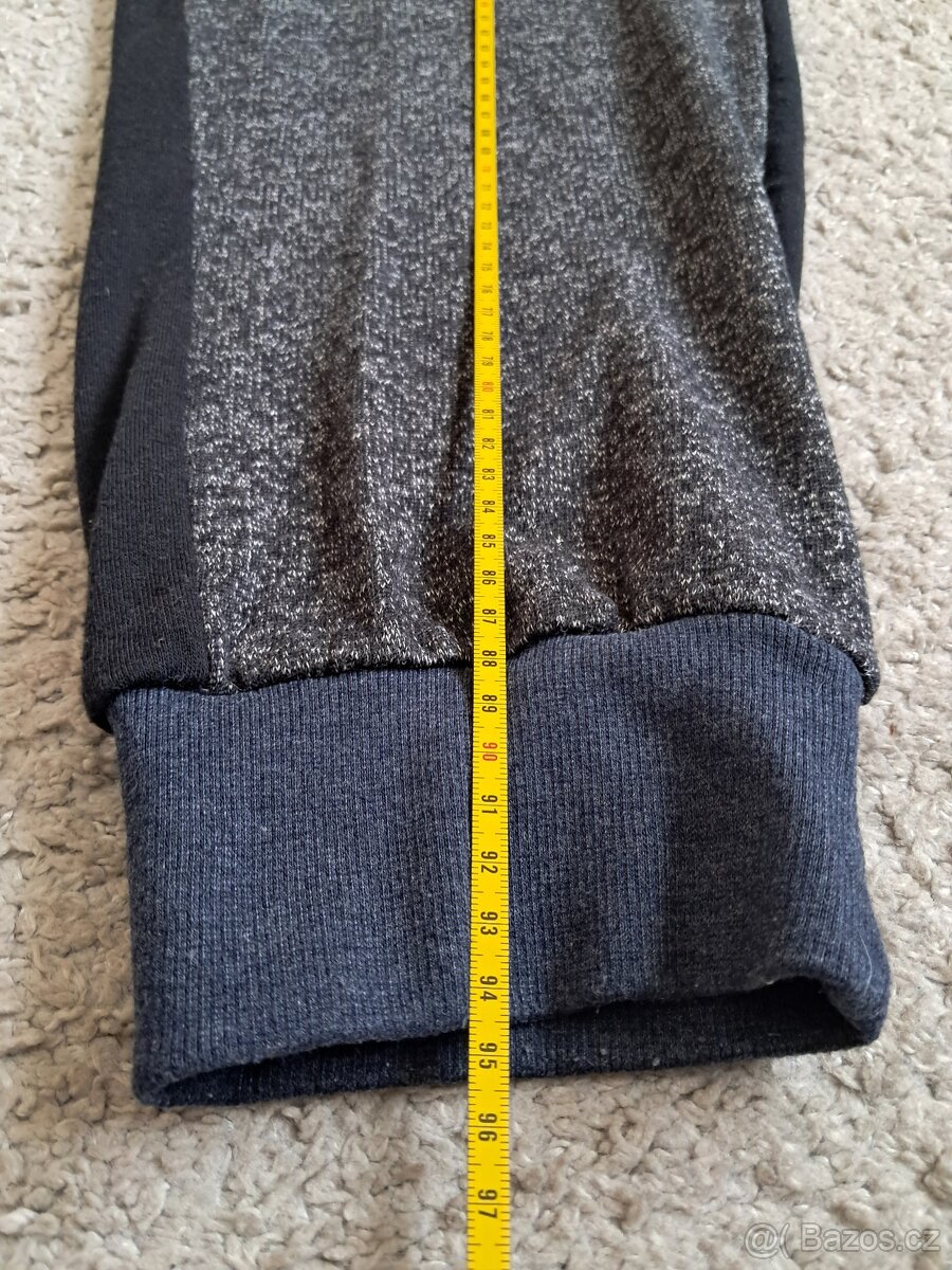 Kalhoty, tepláky, vel. XL šedo černé - 3