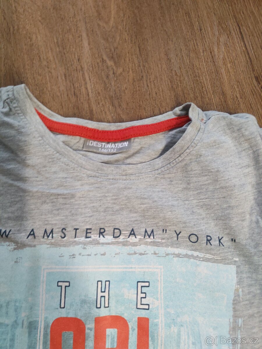 Set šedých triček vel. 146-152 - 3