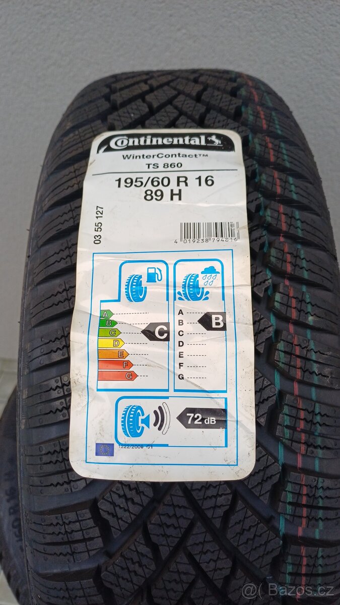 D20PZ 195/60 R16 Continental TS860 - 3