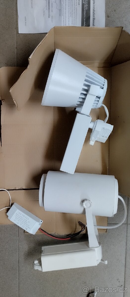 4x bílý lištový led reflektor světlo - 3