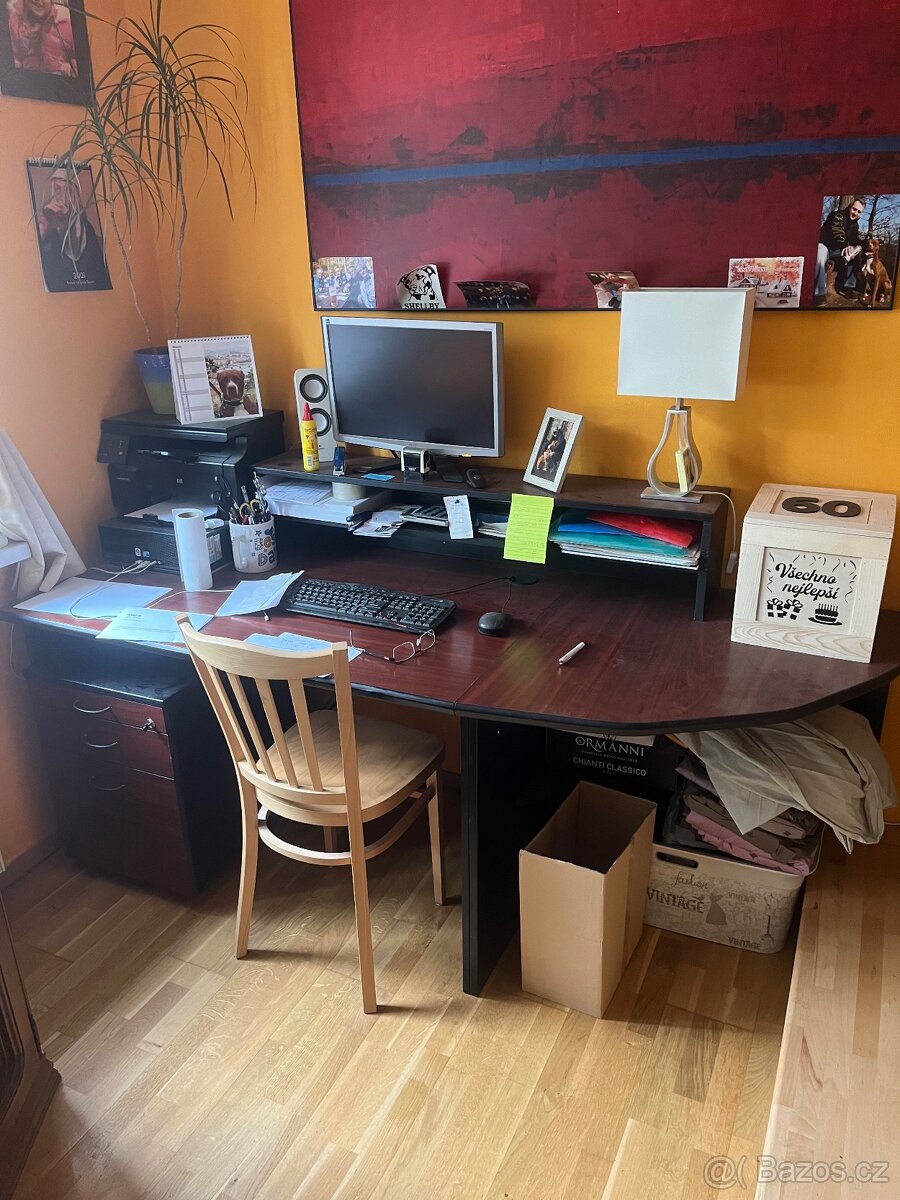 Dvoupolohovy stole a nastavitelný - 3