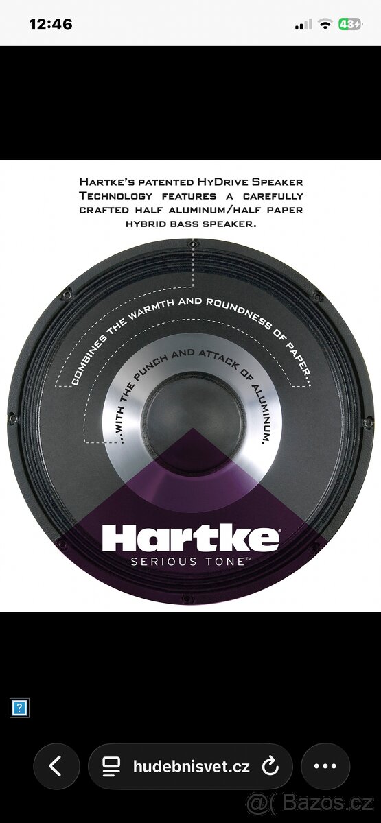 prodám hartke h75 jeste v záruce - 3