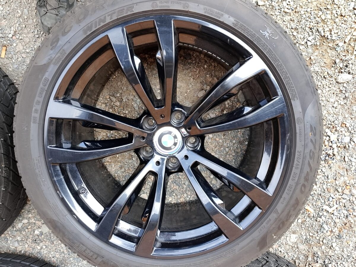 Originál ALU BMW r20 X5M,X6M+ zimní dvourozměr Pirelli RFT - 3