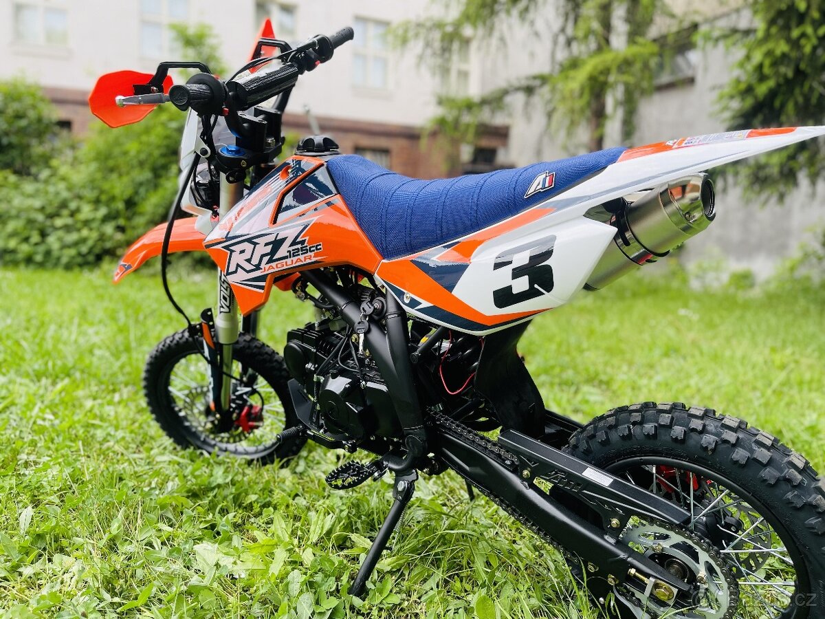 Pitbike Leramotors Jaguar 125ccm, kola 17/14, orange - 3