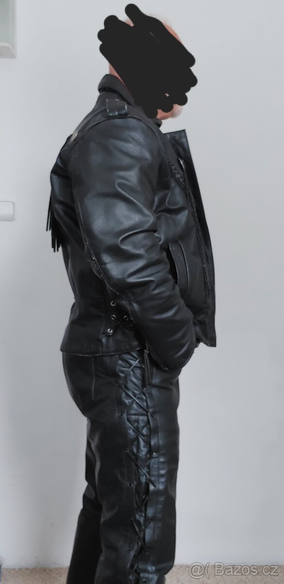 Kožená bunda a kalhoty na chopper - 3