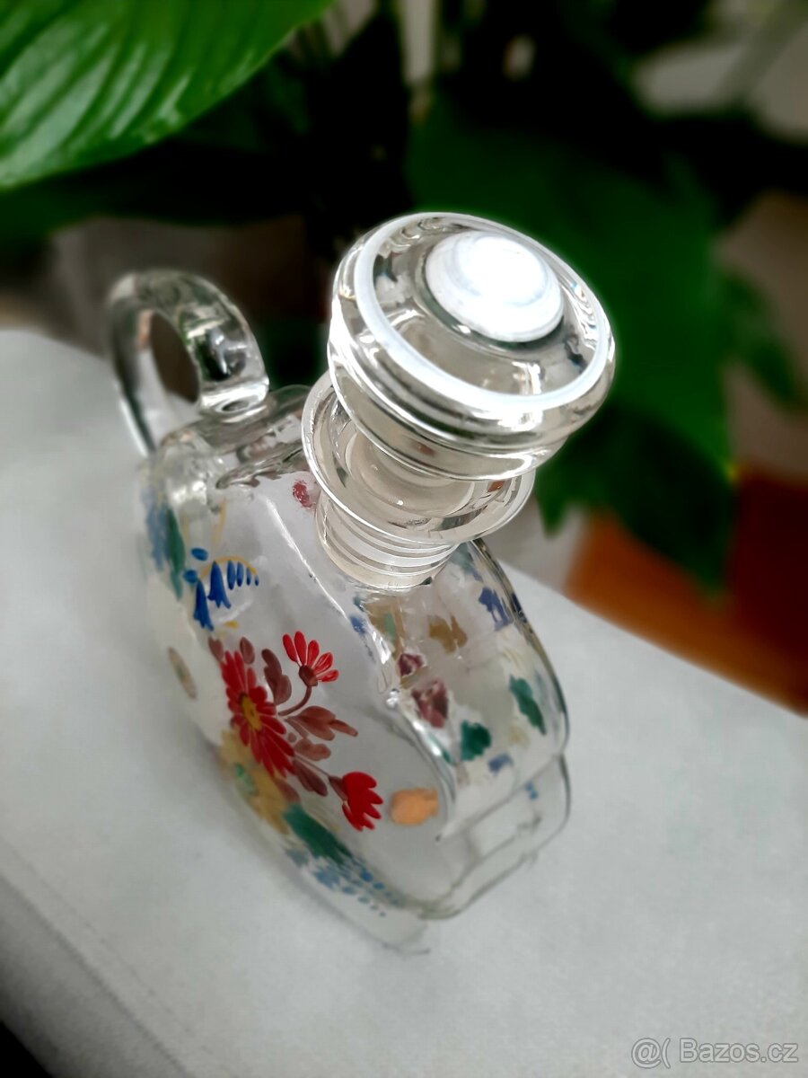 Skleněná karafa malovaná.. TOP - 3