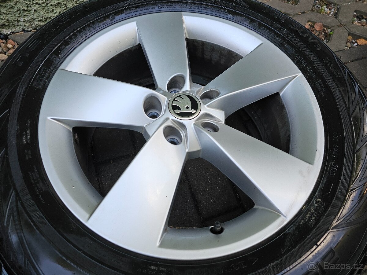 Kola alu zimní Škoda 5x112 Kodiaq R17 7J ET40 Tiguan 565 - 3