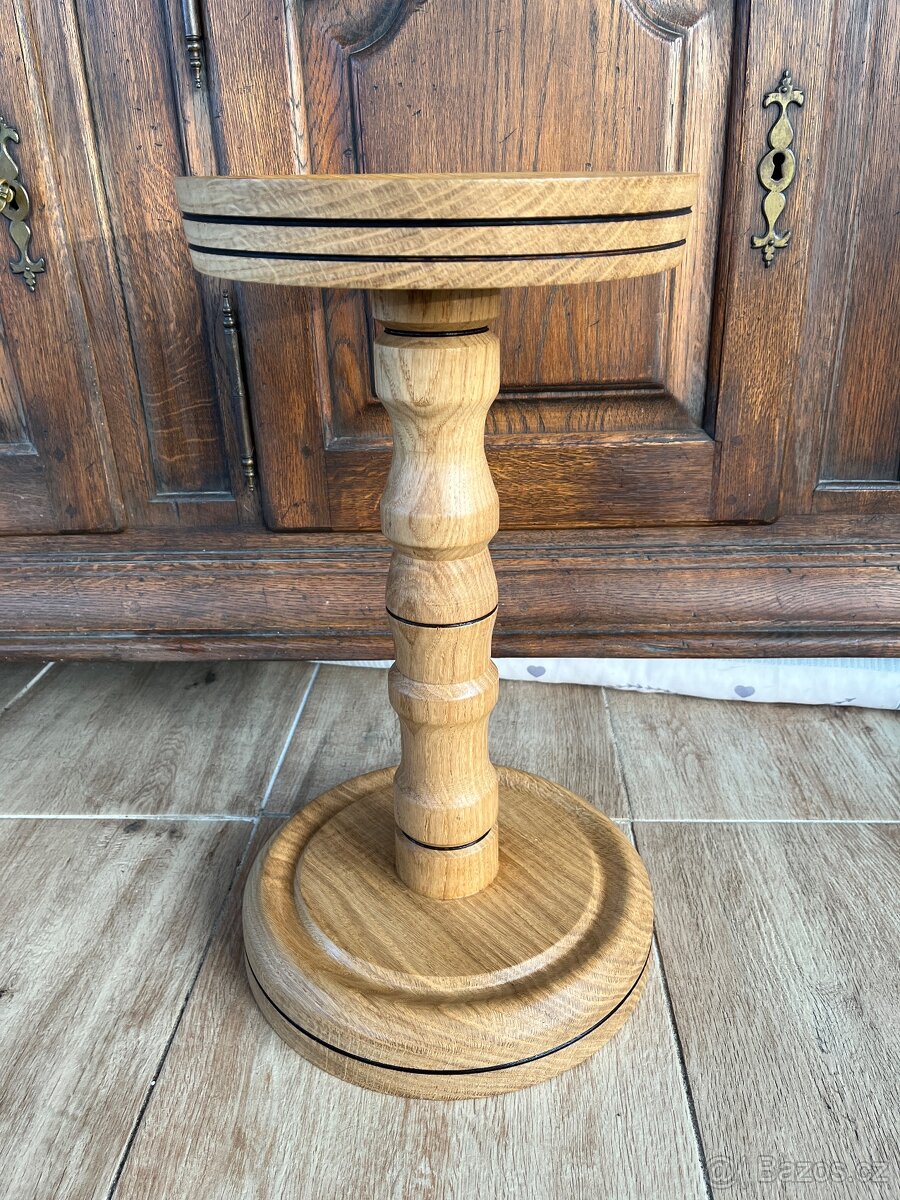 Dubový stojan na květiny - AKCE doprava - 3