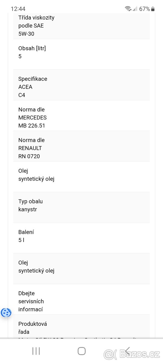Olej 5w30 MPM - 3