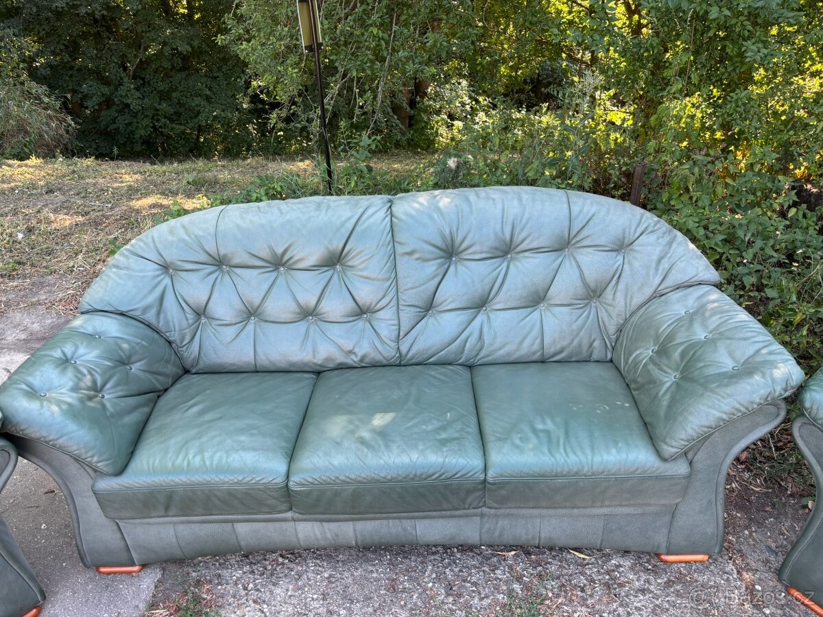 Kožená elegantní sedací souprava 3+2+1 - 3