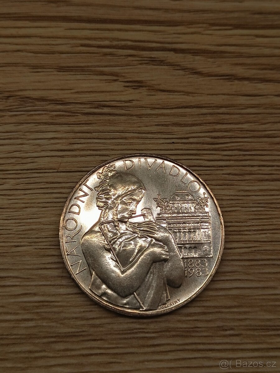 Stříbrná 500 Kčs 1983 Národní divadlo (3) - 3