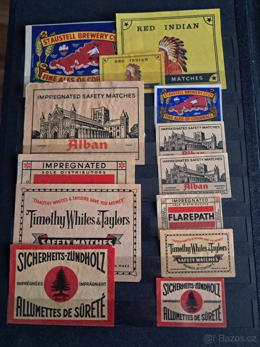 Nálepky z krabiček od sirek - 3