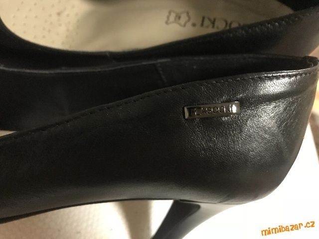 Kožené lodičky, střevíce Lasocki, černé - 3