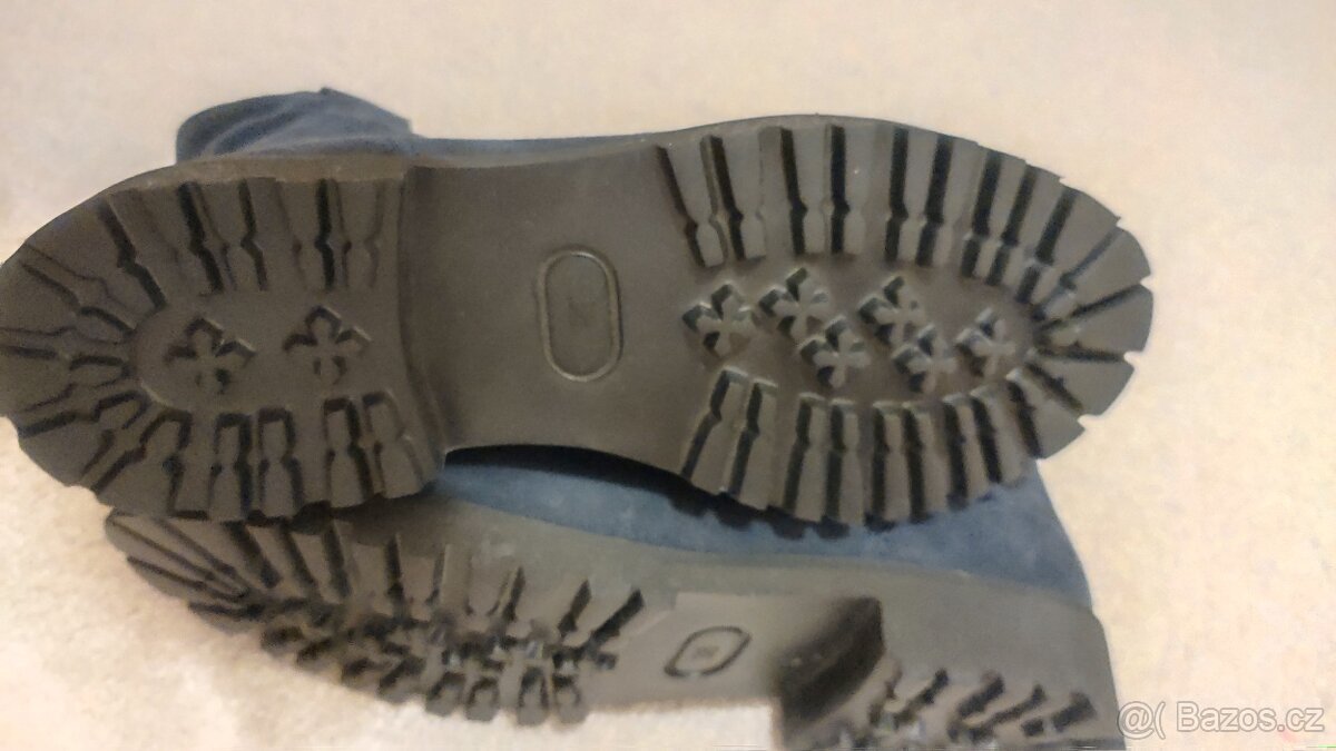 Zimní kožené semišové boty - 3