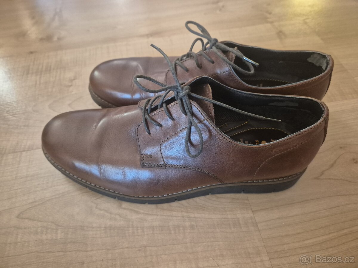 Společenské vycházkové boty pánské v.40 hnědé Baťa - 3