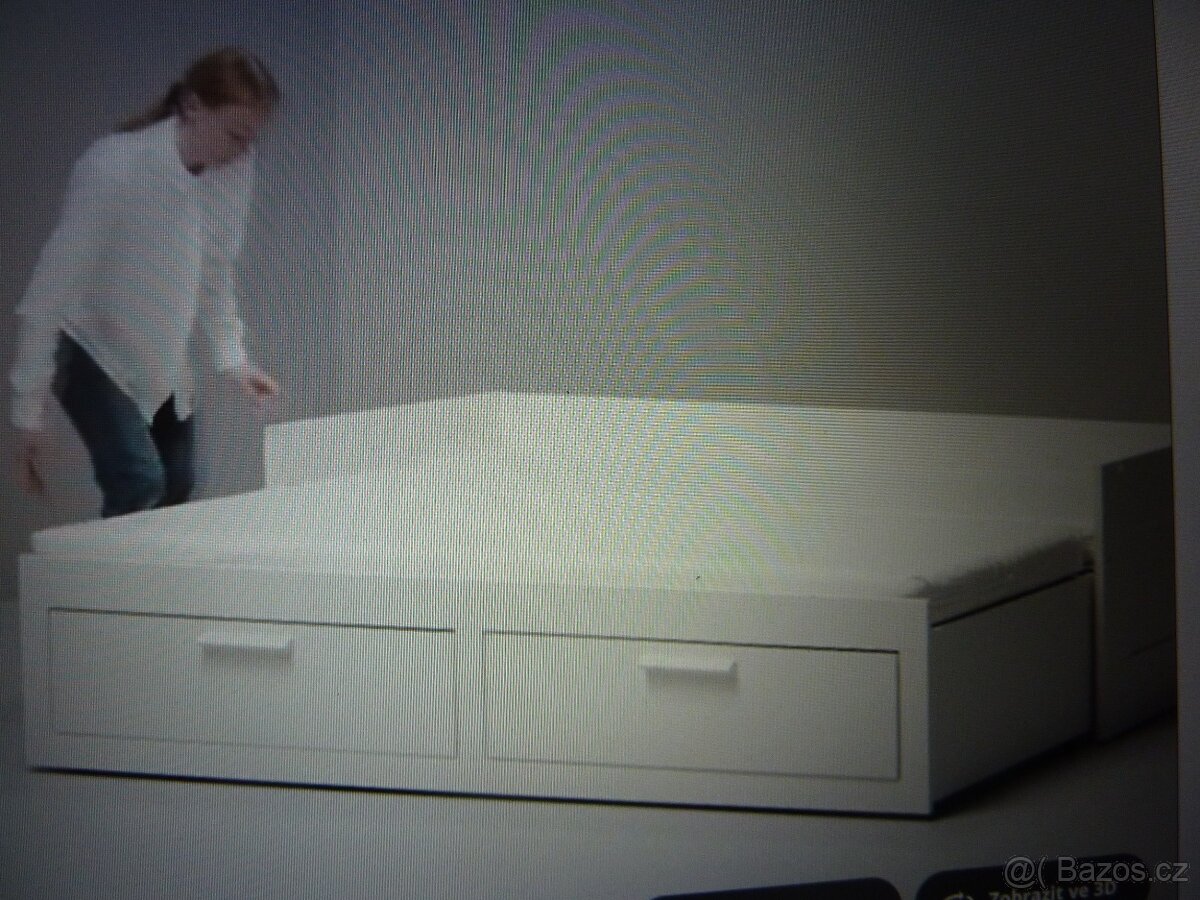 Postel Ikea BRIMNES 80x200, rozkládací - 3