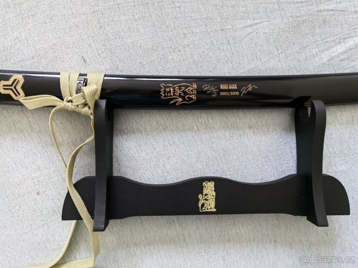 Katana HATTORI HANZO KILL BILL - replika +podpisy Tarantino - 3