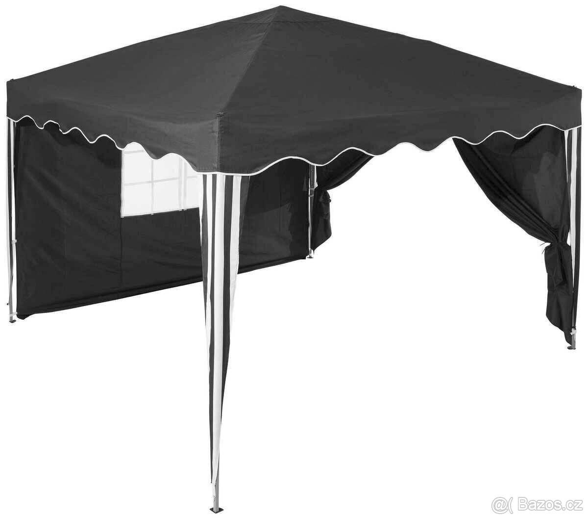 Skládací nůžkový zahradní párty stan 2 bočnice ,nepoužitý , - 3