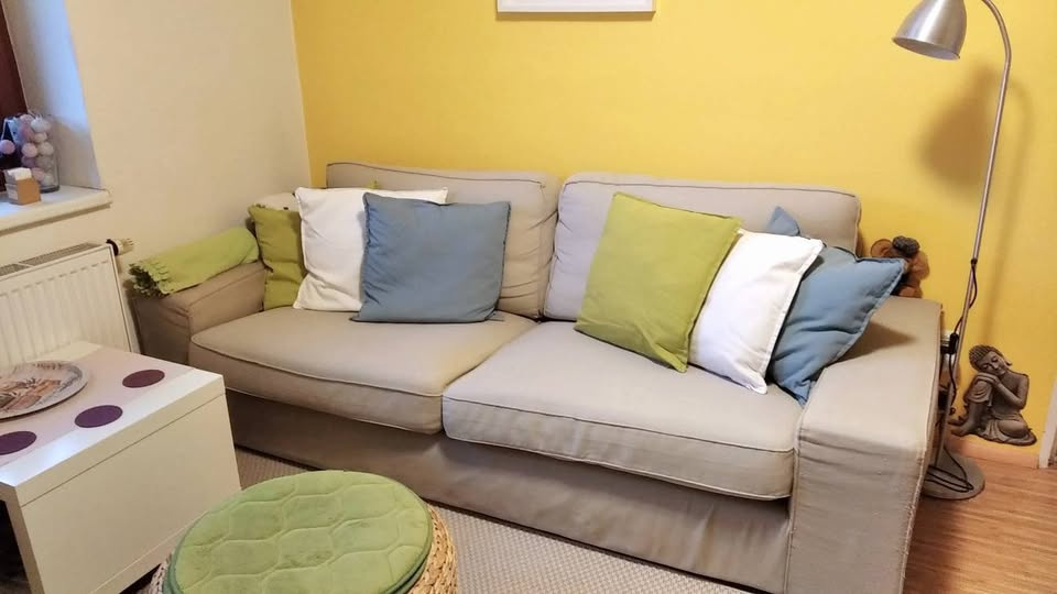 IKEA KIVIK sedačka (3místná) + podnožka (úložný prostor) - 3