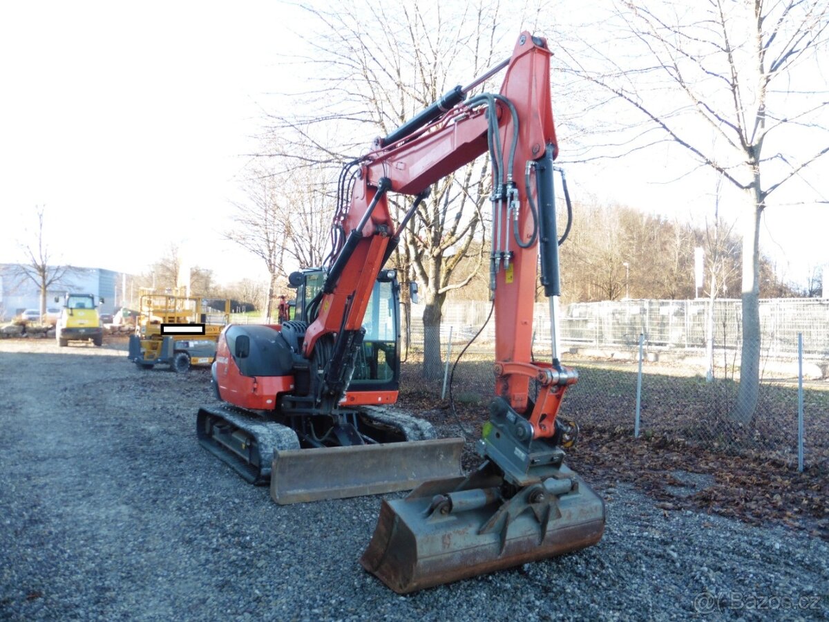 minibagr Kubota KX 080-4, dělené rameno - 3