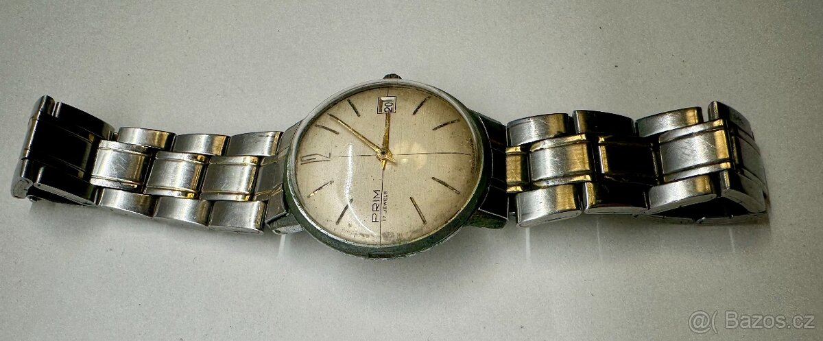 RARITA: Náramkové hodinky mechanické PRIM KSČ 1971 nefunkční - 3
