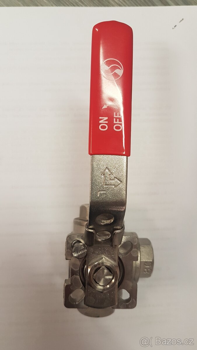 Nerezový třícestný ventil - 3