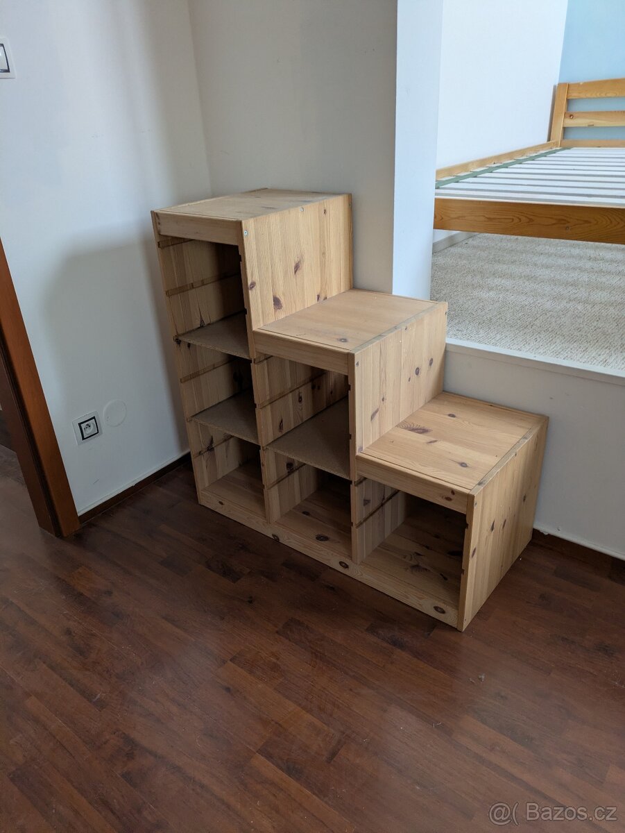 Regál s policemi Trofast IKEA borovice masiv - 3