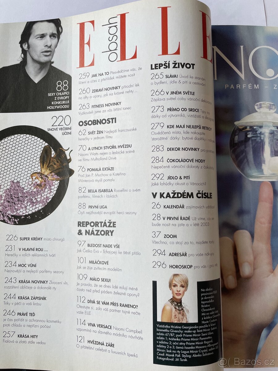Časopis Elle prosinec 2002 - 3