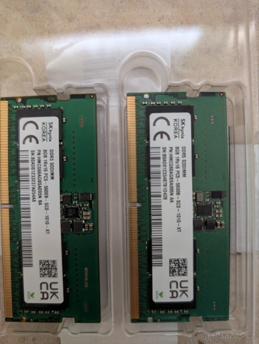Operační paměť do notebooku 16GB (2x8GB) DDR5 - 3