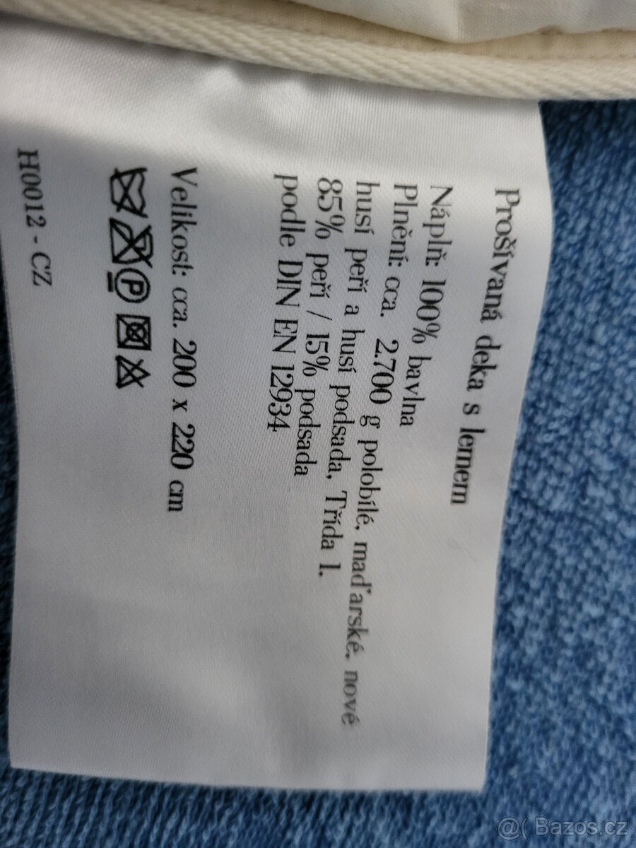 PÉŘOVÁ PŘIKRÝVKA - 3