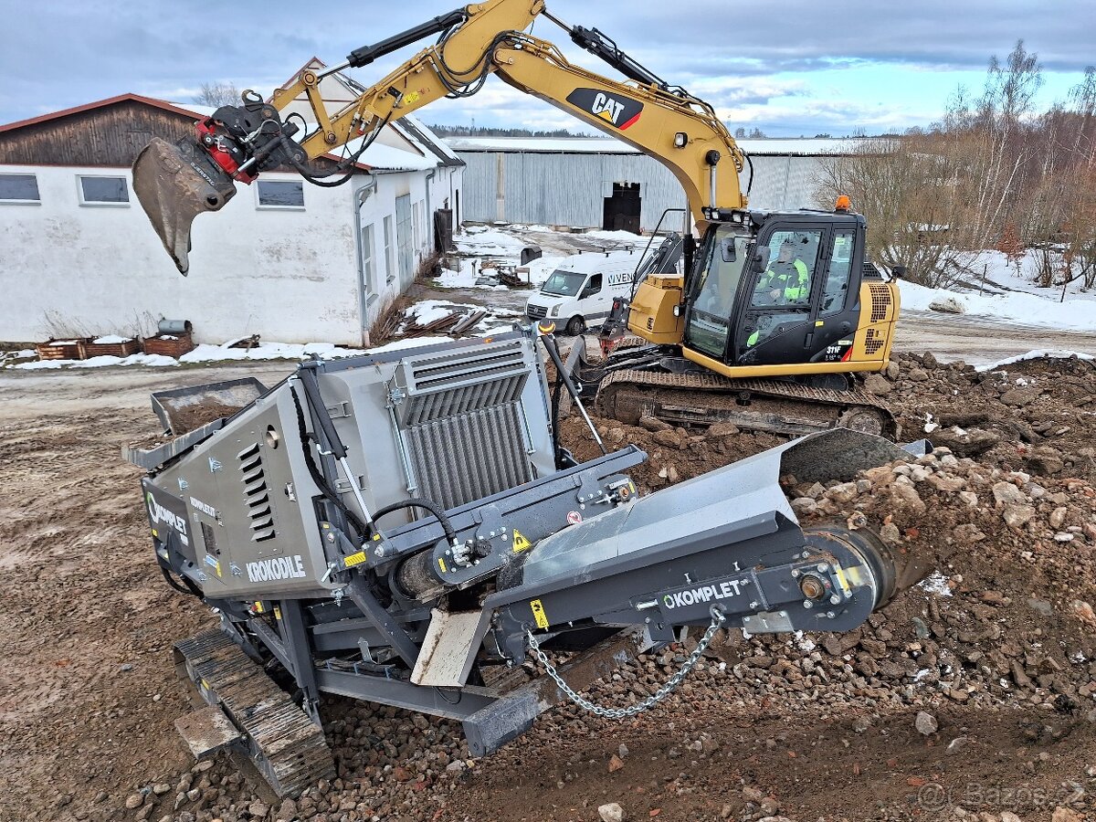 Drtička suti, betonu, bio odpadu, drtič dřeva, drcení pařezů - 3