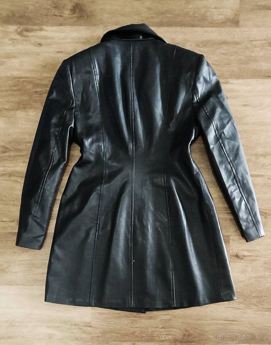 Nový dámský kožený kabát 38 - 3